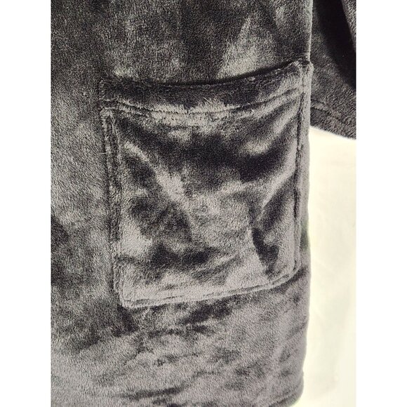 PINK by Victoria Secret Robe Black Super Soft Fluffy Calf Length NWT XXL - Picture 7 of 9